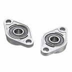 2pcs Diamond Bearing Housing Zinc Alloy Miniature Housing Bearing 3D Printer Accessories Universal, KFL08 (inner diameter 8), KFL000 (inner diameter 10), KFL001 (inner diameter 12)