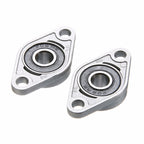 2pcs Diamond Bearing Housing Zinc Alloy Miniature Housing Bearing 3D Printer Accessories Universal, KFL08 (inner diameter 8), KFL000 (inner diameter 10), KFL001 (inner diameter 12)
