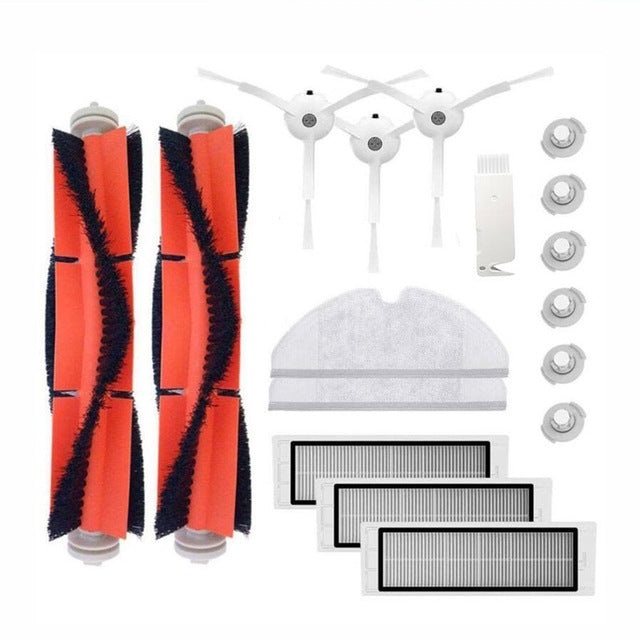 Xiaomi Robot Vacuum Part Pack of HEPA Filter, Main Brush, Cleaning Tool, Side Brush for Mijia / Roborock Vacuum Cleaner For Xiaomi Generation Second Generation