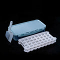 Household Silicone Ice Box With Lid Ice Cube Mold Refrigerator Ice Lattice Quick Freezer Random Color Delivery, 64 Grid, 96 Grid, 128 Grid 64 Grid