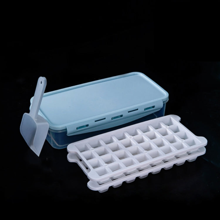 Household Silicone Ice Box With Lid Ice Cube Mold Refrigerator Ice Lattice Quick Freezer Random Color Delivery, 64 Grid, 96 Grid, 128 Grid 64 Grid