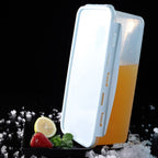 Household Silicone Ice Box With Lid Ice Cube Mold Refrigerator Ice Lattice Quick Freezer Random Color Delivery, 64 Grid, 96 Grid, 128 Grid