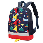 Backpack Cute Cartoon Dinosaur School Bags for Children Navy