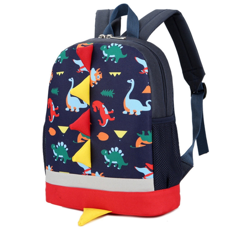 Backpack Cute Cartoon Dinosaur School Bags for Children Navy