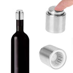 Push Stainless Steel Red Wine Stopper Champagne Stopper, Red Wine Stopper, Wordless Wine Stopper, Champagne Stopper, Wordless Champagne Stopper