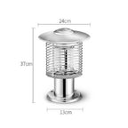 Outdoor Courtyard Garden Waterproof Outdoor Mosquito Repellent Lamp, 388Q Silver – Waterproof
