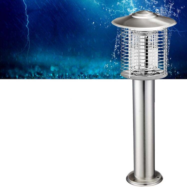 Outdoor Courtyard Garden Waterproof Outdoor Mosquito Repellent Lamp, 388Q Silver – Waterproof