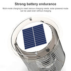 Outdoor Solar Waterproof Mosquito Lamp Mosquito Repellent, TM02 Black, TM03 Silver