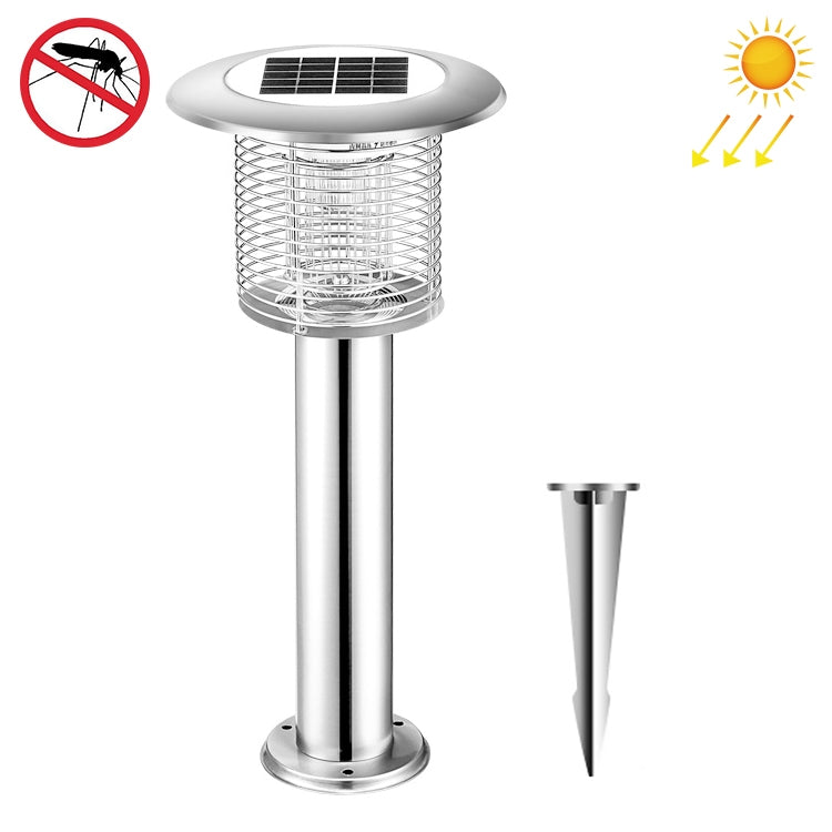 Outdoor Solar Waterproof Mosquito Lamp Mosquito Repellent, TM02 Black, TM03 Silver – Waterproof TM03 Silver