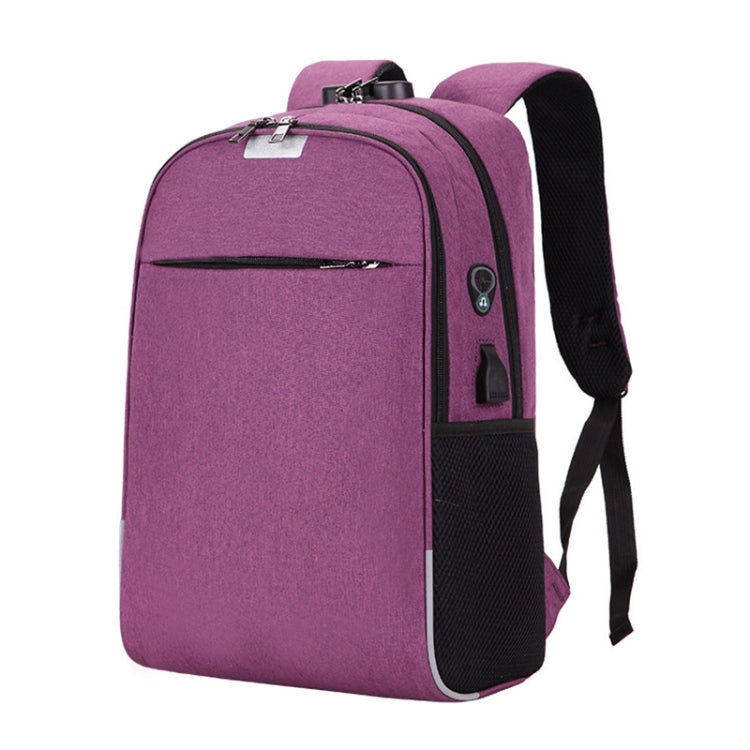 Laptop Backpack School Bags Anti-theft Travel Backpack with USB Charging Port – Durable Build, Easy to Use Purple