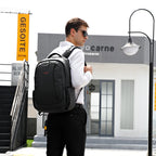 Anti-theft Nylon Laptop Backpacks School Fashion Travel Male Casual Schoolbag 15.6 inch, 1, 2