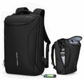 Fashion Men Backpack Multifunctional Waterproof Laptop Bag Travel Bag with USB Charging Port Black