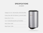 304 Stainless Steel Automatic SensorJet Hand Dryer High Speed Airflow for Home Hotel Airport Hands Drying Machine