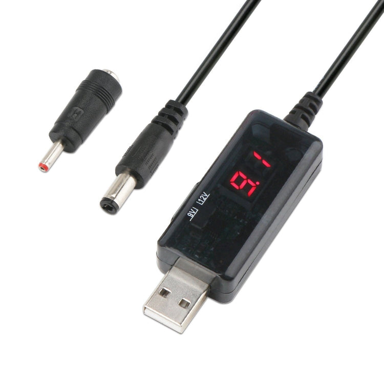 USB Boost Cable 5V Step Up to 9V 12V Adjustable Voltage Converter 1A Step-up Volt Transformer DC Power Regulator with Switch, 5V Step Up to 9V 12V 5V Step Up to 9V 12V