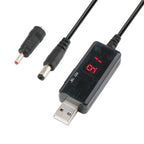 USB Boost Cable 5V Step Up to 9V 12V Adjustable Voltage Converter 1A Step-up Volt Transformer DC Power Regulator with Switch, 5V Step Up to 9V 12V 5V Step Up to 9V 12V