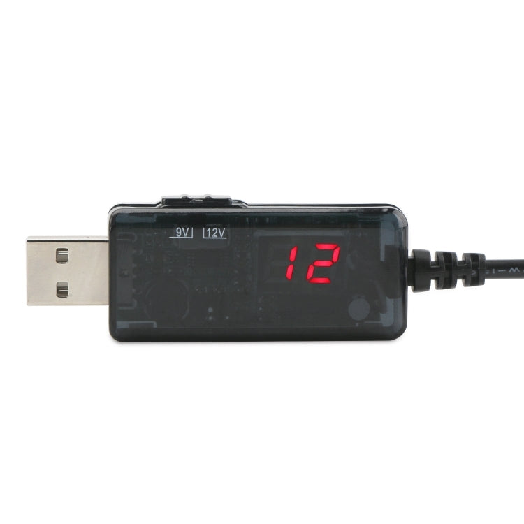 USB Boost Cable 5V Step Up to 9V 12V Adjustable Voltage Converter 1A Step-up Volt Transformer DC Power Regulator with Switch, 5V Step Up to 9V 12V