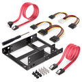 2.5 Inch to 3.5 Inch External HDD SSD Metal Mounting Kit Adapter Bracket With SATA Data Power Cables and Screws – Data Transmission Default Title