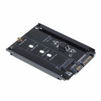 Metal Case CYB + M Socket 2 M.2 NGFF (SATA) SSD to 2.5 SATA Adapter for 2230/2242/2260/2280mm M2 NGFF SSD Solid State Hard Drive – Durable Build, Easy to Use Default Title