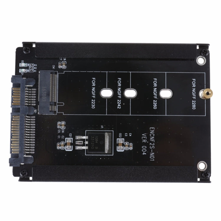 Metal Case CYB + M Socket 2 M.2 NGFF (SATA) SSD to 2.5 SATA Adapter for 2230/2242/2260/2280mm M2 NGFF SSD Solid State Hard Drive – Durable Build, Easy to Use