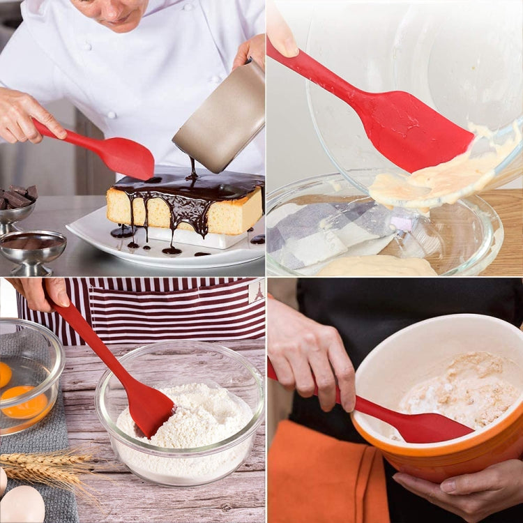 Kitchen Silicone Cream Cake Spatula Mixing Scraper Brush Butter Mixer Brushes Baking Tool Kitchenware, Red, Yellow, Green, Blue, Purple, Pink, Orange