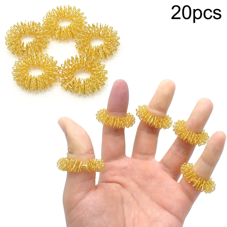 20 PCS Finger Massage Ring Body Massager Relax Hand Massage Default Title