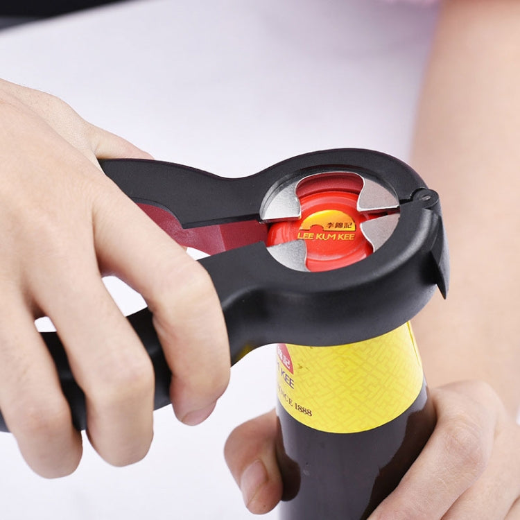 2 PCS 6 in 1 Multi-Function Twist Bottle Opener All in One Jar Gripper Wine Beer Lid Twist Off Jar Opener Claw, Bottle Opener