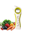 5 in 1 Multifunctional Plastic Bottle Opener Beer Opener Kitchen Tool White&Green