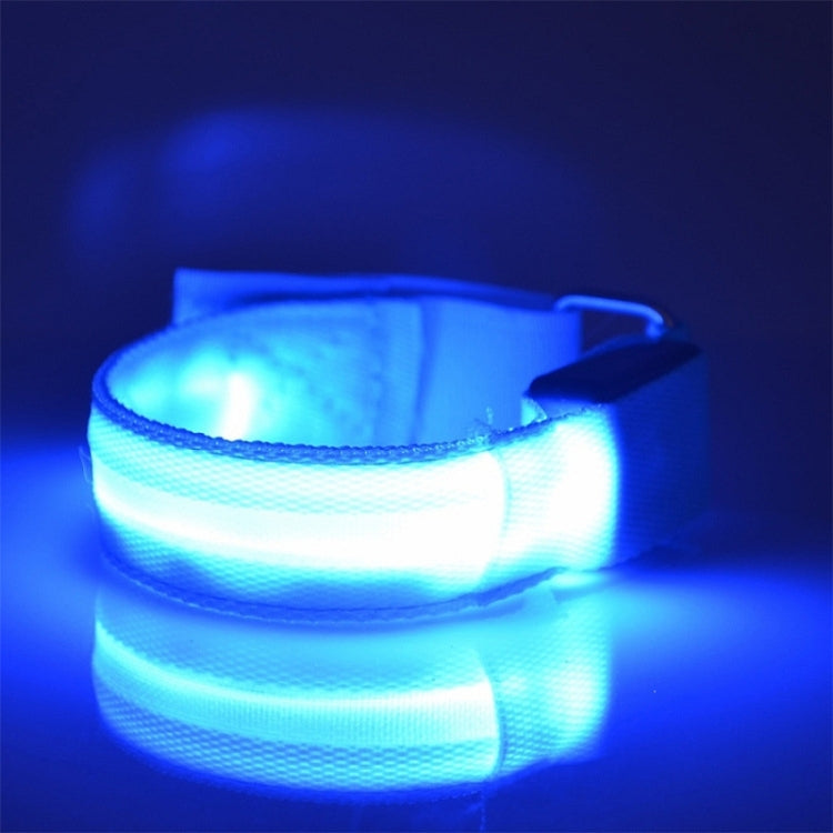 Nylon Night Sports LED Light Armband Light Bracelet, Battery Version Blue, USB Charging Version Blue, Battery Version Green, Battery Version Colorful, USB Charging Version Orange