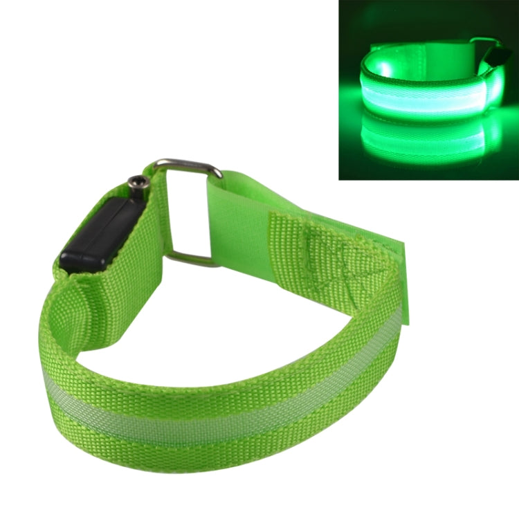 Nylon Night Sports LED Light Armband Light Bracelet, Battery Version Blue, USB Charging Version Blue, Battery Version Green, Battery Version Colorful, USB Charging Version Orange – Durable Build, Easy to Use Battery Version Green