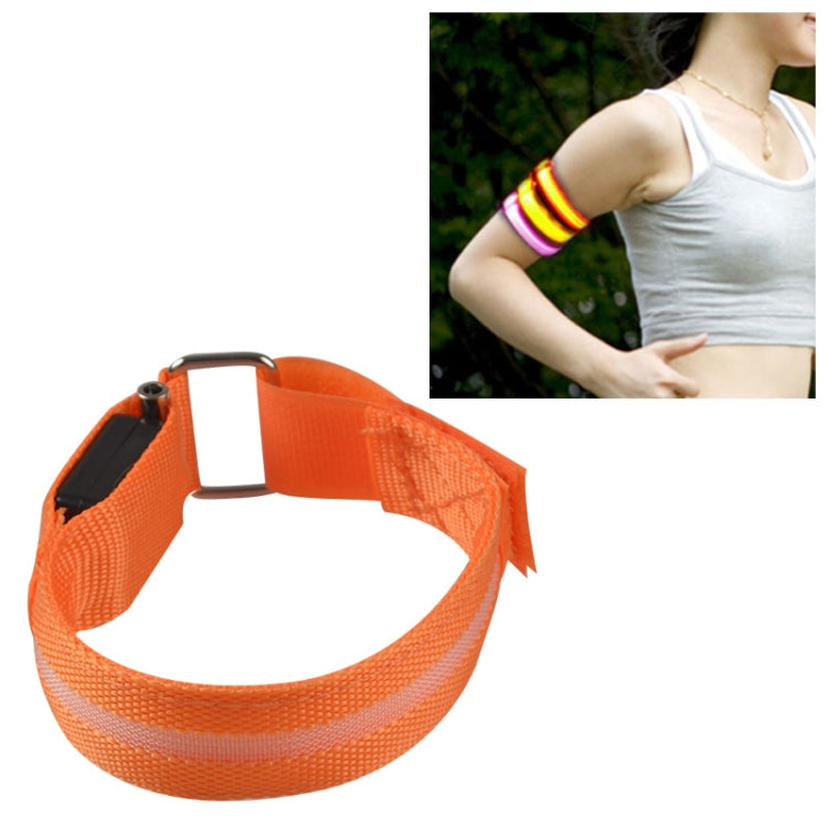 Nylon Night Sports LED Light Armband Light Bracelet, Battery Version Blue, USB Charging Version Blue, Battery Version Green, Battery Version Colorful, USB Charging Version Orange – Durable Build, Easy to Use USB Charging Version Orange