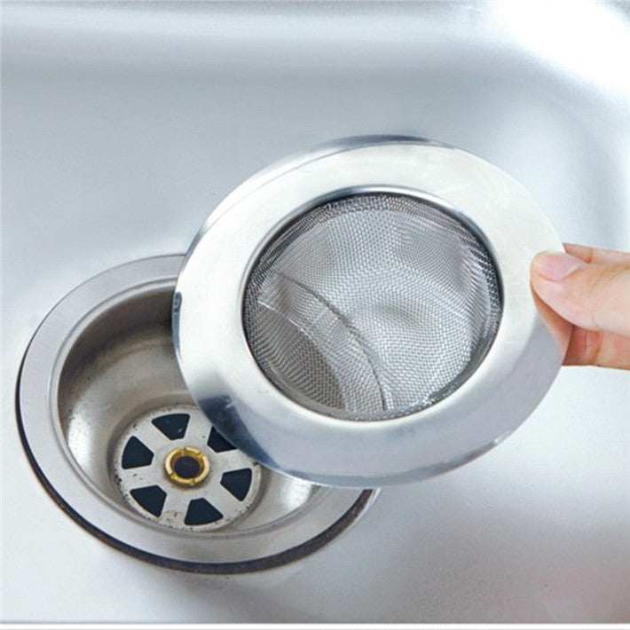 2 PCS Stainless Steel Bathtub Hair Catcher Stopper Shower Drain Hole Filter Metal Sink Strainer – Durable Build, Easy to Use Default Title