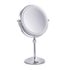 Desktop Double-SidedRound LED Luminous Makeup Mirror Liftable Magnifying Mirror, Plane + 3 Times Magnification(8-inch Rechargeable), Plane + 5 Times Magnification(8-inch Rechargeable), Plane + 7 Times Magnification(8-inch Rechargeable)                 ... Plane + 3 Times Magnification(8-inch Rechargeable)