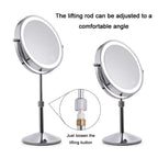 Desktop Double-SidedRound LED Luminous Makeup Mirror Liftable Magnifying Mirror, Plane + 3 Times Magnification(8-inch Rechargeable), Plane + 5 Times Magnification(8-inch Rechargeable), Plane + 7 Times Magnification(8-inch Rechargeable)                 ...