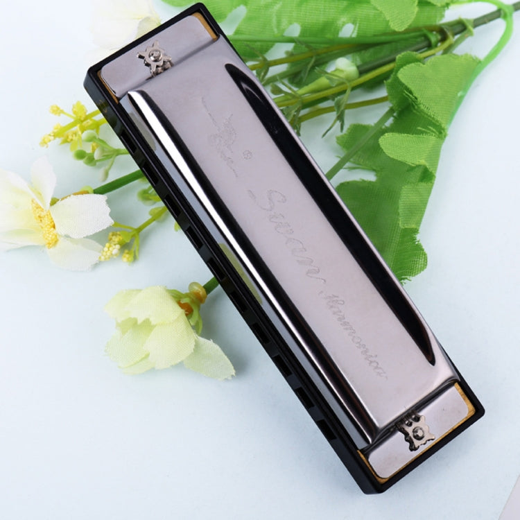 Swan 2 PCS 10 Holes Full-scale Bruce Harmonica Beginner Children Adult Students Playing Musical Instruments, Swan 10 Holes Bruce Harmonica Swan 10 Holes Bruce Harmonica