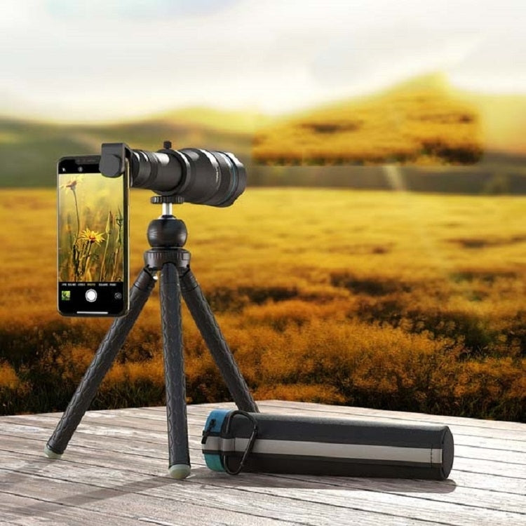 APEXEL APL-JS60XJJ09 All Metal 60X HD External Magnifying Telescope Universal Telephoto Mobile Phone Lens – Aluminum Alloy