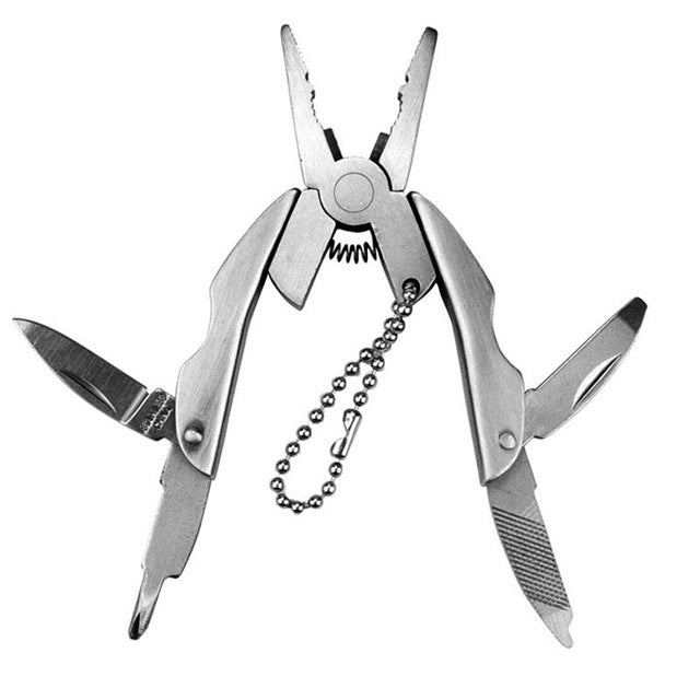 Portable Multifunction Folding Plier Stainless Steel Foldaway Knife Keychain Screwdriver, Knife Keychain Screwdriver Knife Keychain Screwdriver