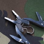 Portable Multifunction Folding Plier Stainless Steel Foldaway Knife Keychain Screwdriver, Knife Keychain Screwdriver