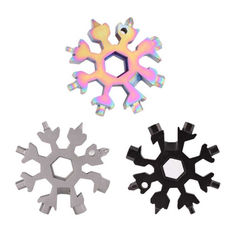 18-in-1 Multi-tool Portable Outdoor Octagonal Snowflake EDC Tool Wrench Mini Screwdriver, 18 in 1 (Colorful), 18 in 1 (White)