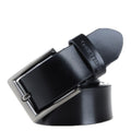 COWATHER XF002 Men Genuine Leather Luxury Business Casual Pin Buckle Belt, 150cm 150cm XF002 Black
