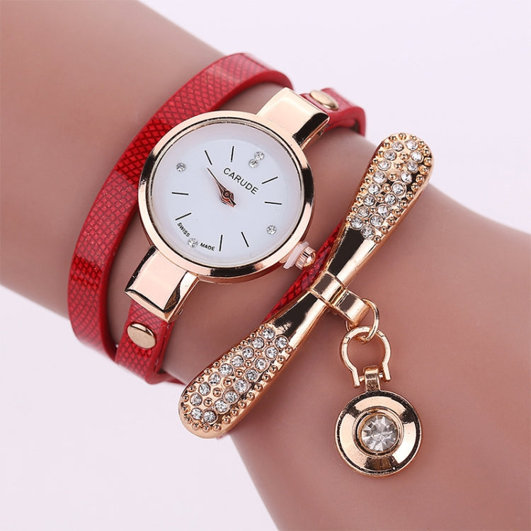 Watch – Leather (Black) #3 Red