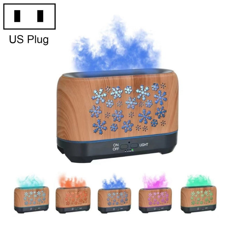 Home Colorful Simulation Flame Incense Smoked Lamp Humidifier, Remote Control, Without Remote Control – Durable Build, Easy to Use Without Remote Control US Plug