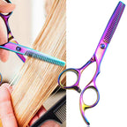 Professional Hair Cutting Scissor Hairdressing Kit Thinning Scissors Barber Coloful Thinning（SXLC-603T)