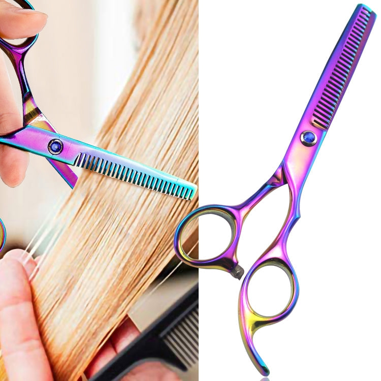 Professional Hair Cutting Scissor Hairdressing Kit Thinning Scissors Barber Coloful Thinning（SXLC-603T)