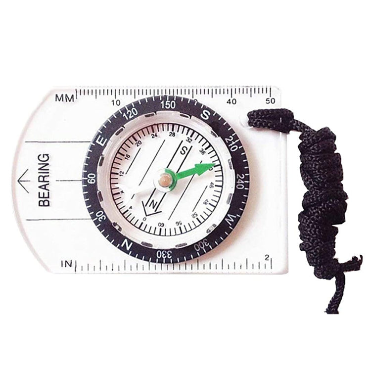 Professional Mini Compass Map Scale Ruler Multifunctional Equipment Outdoor Hiking Camping Survival, Mini Mini