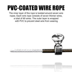 Steel Wire Skipping Skip Adjustable Fitness Jump Rope，Length: 3m, Steel Wire Jump Rope (Megenta), Steel Wire Jump Rope (Black), Steel Wire Jump Rope (Blue), Steel Wire Jump Rope (Grey), Steel Wire Jump Rope (Green), Steel Wire Jump Rope (Orange)... –...