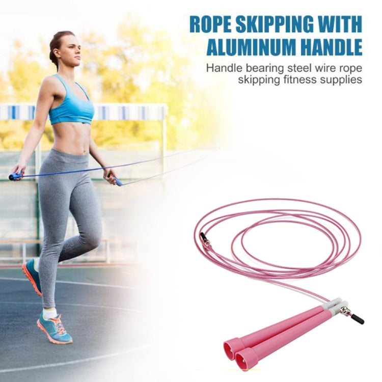 Steel Wire Skipping Skip Adjustable Fitness Jump Rope，Length: 3m, Steel Wire Jump Rope (Megenta), Steel Wire Jump Rope (Black), Steel Wire Jump Rope (Blue), Steel Wire Jump Rope (Grey), Steel Wire Jump Rope (Green), Steel Wire Jump Rope (Orange)... –...
