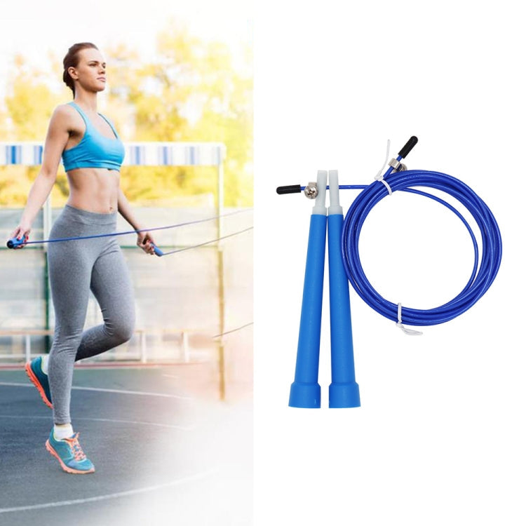 Steel Wire Skipping Skip Adjustable Fitness Jump Rope，Length: 3m, Steel Wire Jump Rope (Megenta), Steel Wire Jump Rope (Black), Steel Wire Jump Rope (Blue), Steel Wire Jump Rope (Grey), Steel Wire Jump Rope (Green), Steel Wire Jump Rope (Orange)... –... Steel Wire Jump Rope (Blue) Blue