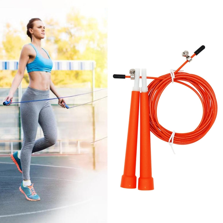 Steel Wire Skipping Skip Adjustable Fitness Jump Rope，Length: 3m, Steel Wire Jump Rope (Megenta), Steel Wire Jump Rope (Black), Steel Wire Jump Rope (Blue), Steel Wire Jump Rope (Grey), Steel Wire Jump Rope (Green), Steel Wire Jump Rope (Orange)... –... Steel Wire Jump Rope (Orange) Orange