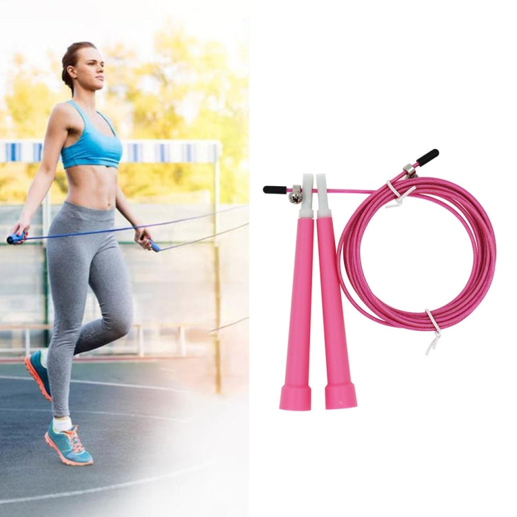 Steel Wire Skipping Skip Adjustable Fitness Jump Rope，Length: 3m, Steel Wire Jump Rope (Megenta), Steel Wire Jump Rope (Black), Steel Wire Jump Rope (Blue), Steel Wire Jump Rope (Grey), Steel Wire Jump Rope (Green), Steel Wire Jump Rope (Orange)... –... Steel Wire Jump Rope (Pink) Pink
