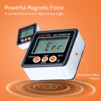 IP54 Precision Electronic Digital Display Inclinometer 4 x 90 Degree Protractor Angle Box